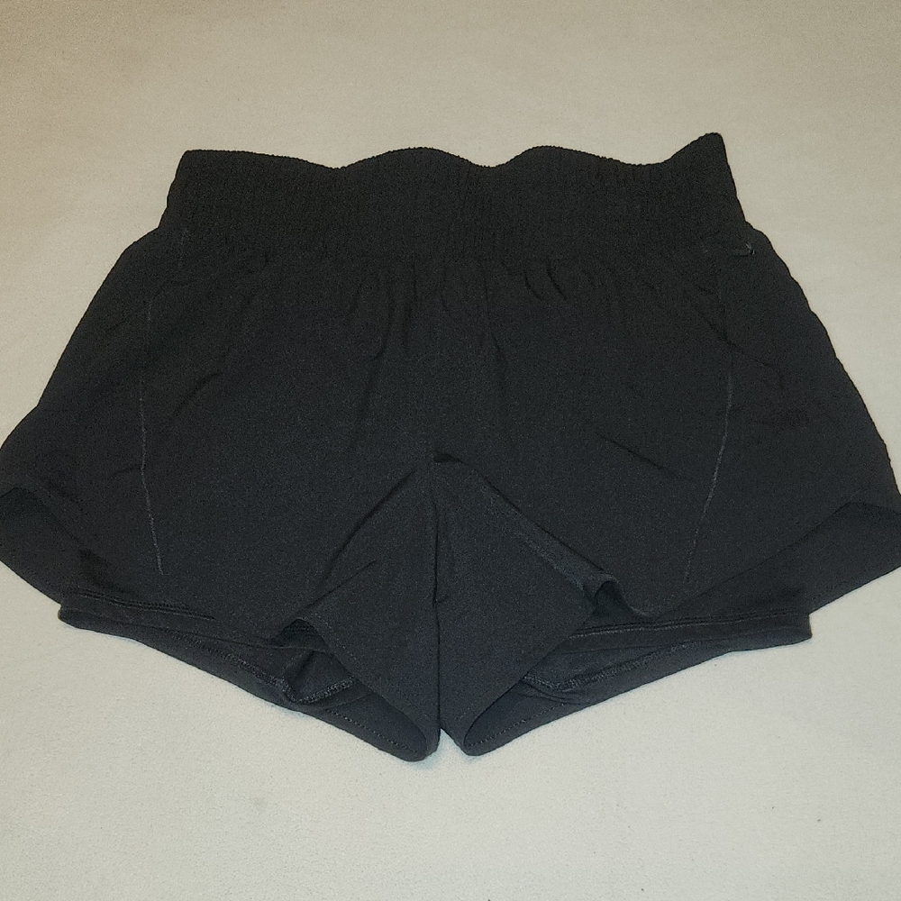 Avia Black Athletic Shorts with Soft Fabric and Wide Waistband